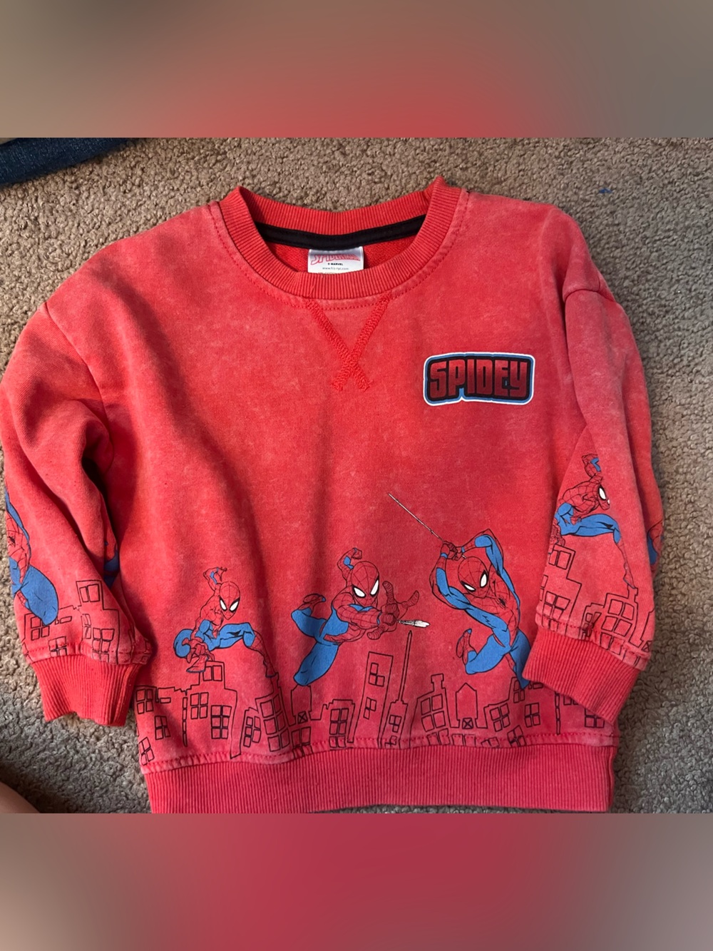 Marvel Spider-Man Red and Blue Kids Sweatshirt